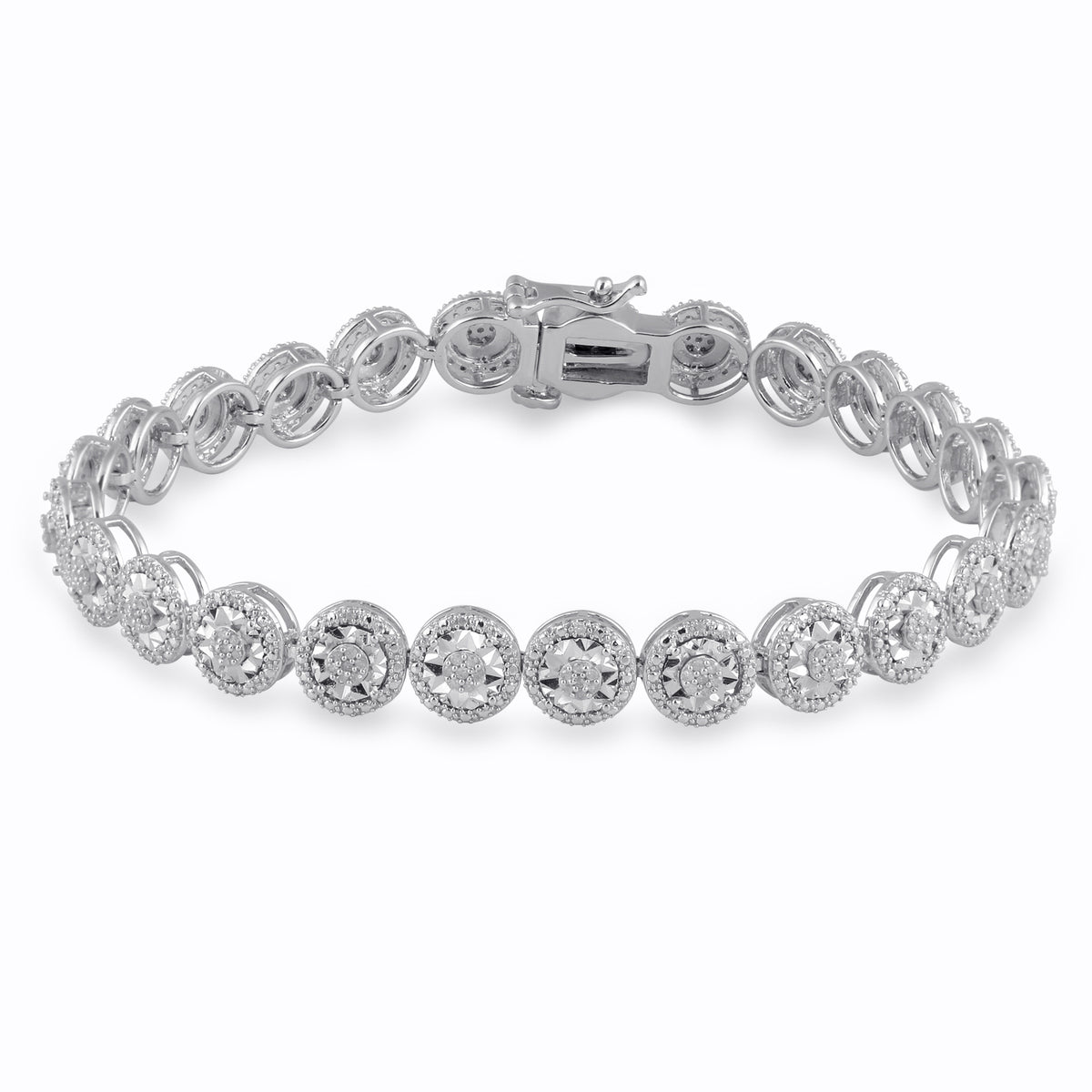 Sterling Silver & purchases 2 CT TW Diamond Bracelet