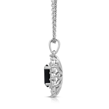 Jewelili Sterling Silver 7x5 MM Oval Created 