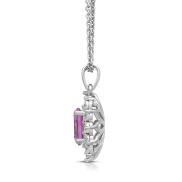 Jewelili Sterling Silver 7x5 MM Oval Created 