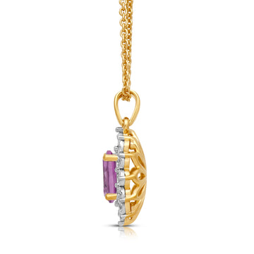 Jewelili 18K Yellow Gold over Sterling Silver