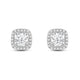 Load image into Gallery viewer, Jewelili Sterling Silver 5.0 MM Round Created White Sapphire Stud Earrings
