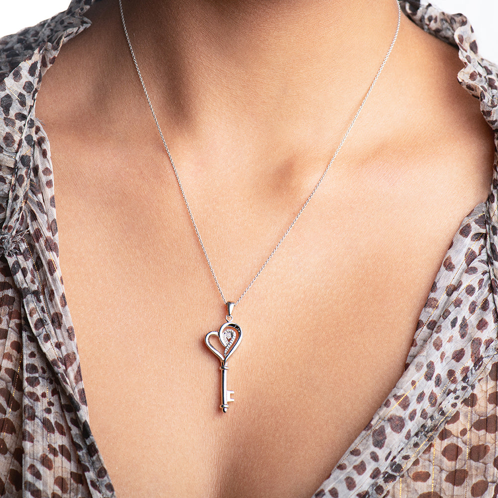 Heart Key Necklace