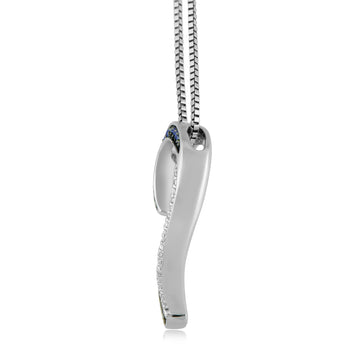 Jewelili Sterling Silver With 1/6 CTTW White 
