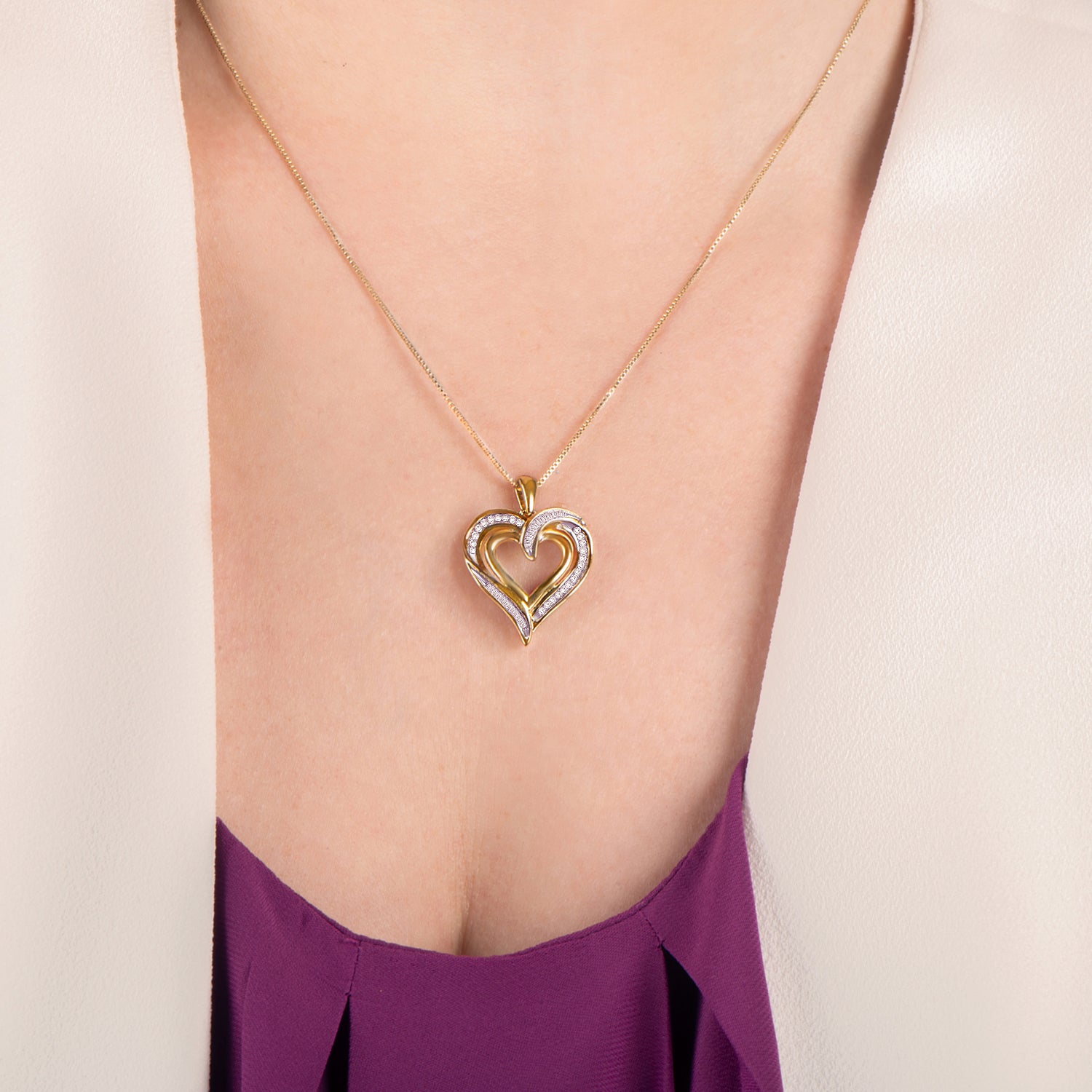 Heart Diamond Necklace Diamond Solitaire Necklace Heart 