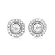 Load image into Gallery viewer, Jewelili Halo Stud Earrings with Natural White Round Diamonds in Sterling Silver 1/10 CTTW view 1
