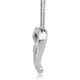 Load image into Gallery viewer, Jewelili Sterling Silver with 1/10 CTTW Diamonds Heart Pendant Necklace
