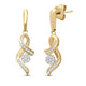 Load image into Gallery viewer, Jewelili Sterling Silver With 1/4 CTTW Diamonds Dangle Earrings
