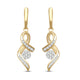 Load image into Gallery viewer, Jewelili Sterling Silver With 1/4 CTTW Diamonds Dangle Earrings
