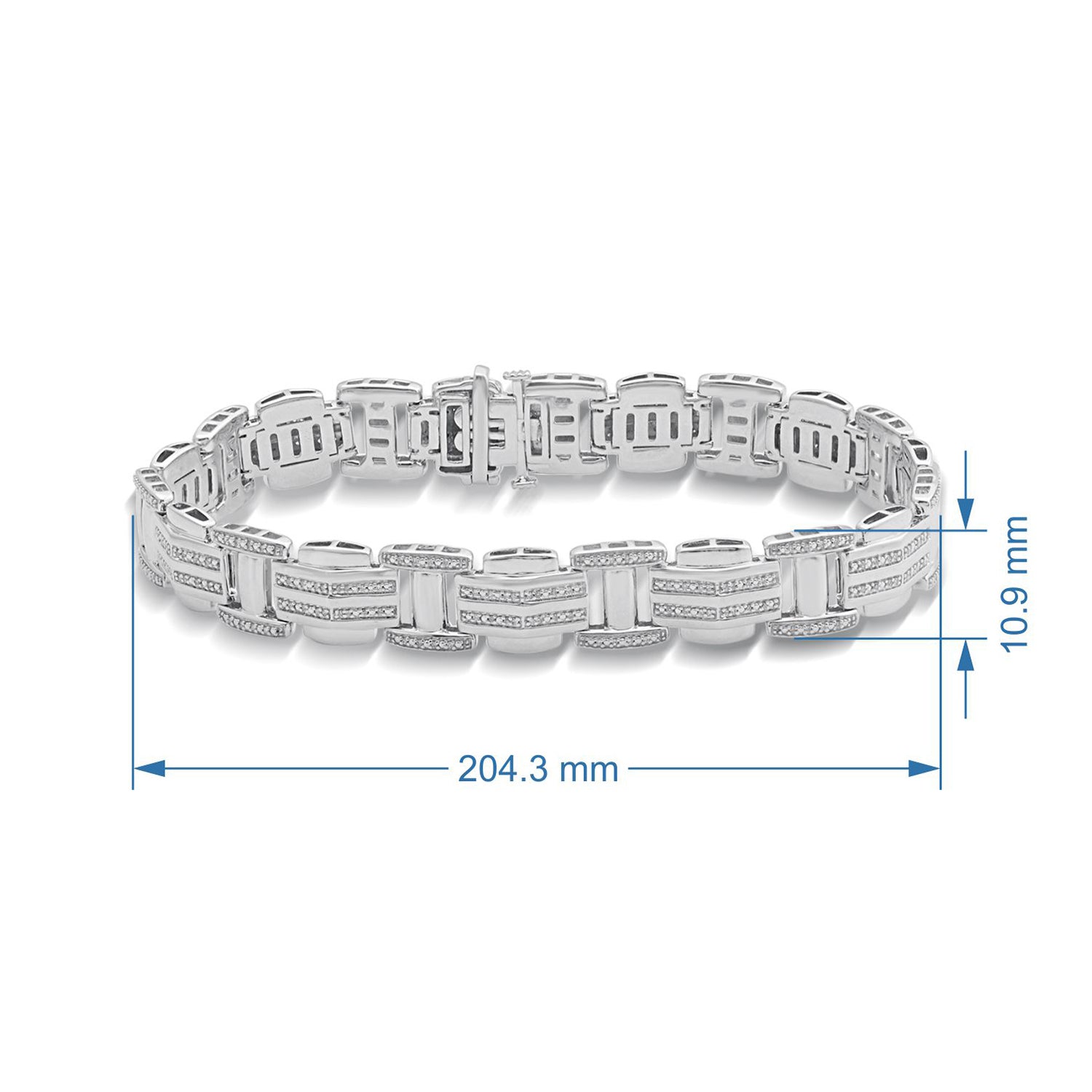 Box Link Floret Bracelet in Sterling Silver, 10mm – BLOODLINE DESIGN