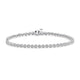 Load image into Gallery viewer, Jewelili Link Bracelet with Natural White Round Diamonds in Sterling Silver 1/4 CTTW View 1
