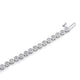 Load image into Gallery viewer, Jewelili Link Bracelet with Natural White Round Diamonds in Sterling Silver 1/4 CTTW View 3
