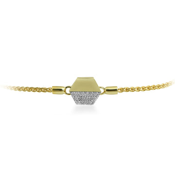 Jewelili 10K Yellow Gold With 1/5 CTTW Natura