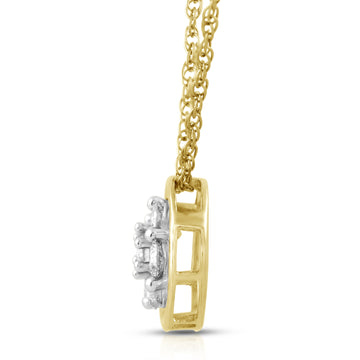 Jewelili 10K Yellow Gold with 1/2 CTTW Natura