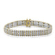 Load image into Gallery viewer, Jewelili 14K Yellow Gold over Brass With 1/2 CTTW Diamonds Bracelet
