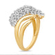 Load image into Gallery viewer, Jewelili 10K Yellow Gold with 1.00 CTTW Natural White Round Diamonds Cluster Ring
