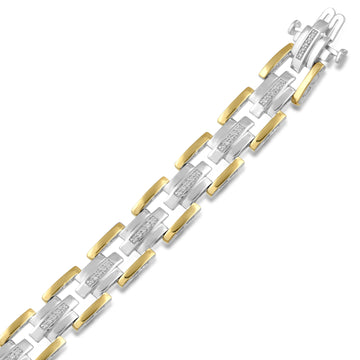 Jewelili Yellow Gold Over Sterling Silver wit