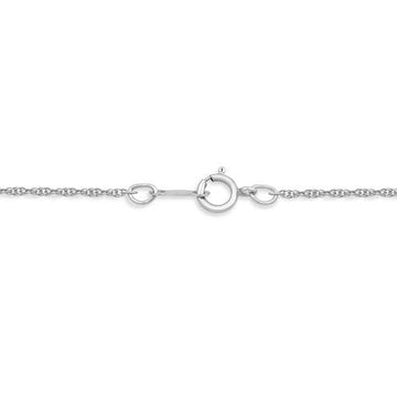 Jewelili Sterling Silver with 1/10 CTTW Natur
