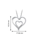 Load image into Gallery viewer, Jewelili Sterling Silver with 1/4 CTTW Diamonds Heart Shape Pendant Necklace
