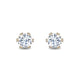 Load image into Gallery viewer, Enchanted Disney Fine Jewelry 14K Yellow Gold with 1 1/2 cttw Diamond Majestic Princess Solitaire Earrings
