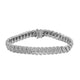 Load image into Gallery viewer, Jewelili Sterling Silver With 1/2 CTTW Natural Round White Diamonds Tennis Bracelet
