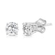 Load image into Gallery viewer, Jewelili 10K White Gold With 1 CTTW Natural White Round Diamonds Stud Earrings
