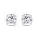 Load image into Gallery viewer, Jewelili 10K White Gold With 1 CTTW Natural White Round Diamonds Stud Earrings
