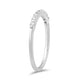 Load image into Gallery viewer, Jewelili Band with Natural White Diamonds in Sterling Silver 1/5 CTTW View 2
