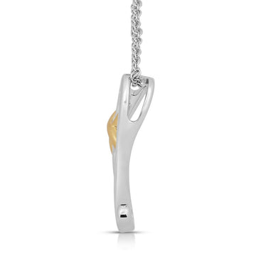 Jewelili 14K Yellow Gold Over Sterling Silver