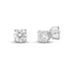 Load image into Gallery viewer, Jewelili Stud Earrings with Natural White Diamond Solitaire in 10K White Gold 1/4 CTTW View 5
