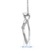 Load image into Gallery viewer, Jewelili Sterling Silver 1/10 CTTW Diamonds Parents with Two Children Pendant Necklace
