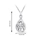 Load image into Gallery viewer, Jewelili  Sterling Silver With Parent and Four Children Family Necklace Pendant
