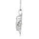 Load image into Gallery viewer, Jewelili Sterling Silver With Round Peridot and Created White Sapphire Animal Pendant Necklace, 18&quot; Cable Chain
