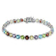 Load image into Gallery viewer, Jewelili Multi Gemstone Bracelet in Sterling Silver
