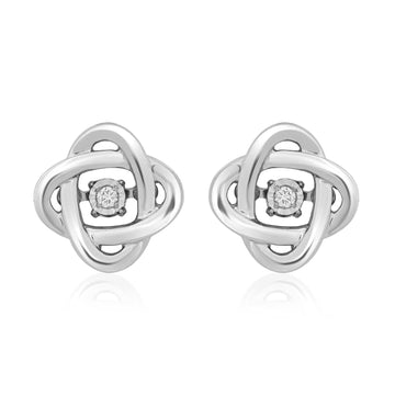 Jewelili Sterling Silver With Natural White R