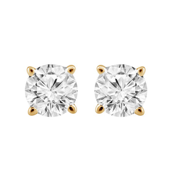 Jewelili 14K Yellow Gold With 1/3 CTTW Natura