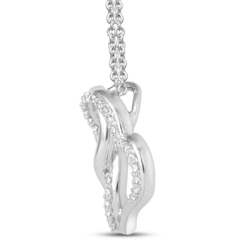 Jewelili Sterling Silver With Natural White R