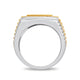 Load image into Gallery viewer, Jewelili Yellow Gold over Sterling Silver With 1/2 CTTW Natural White Round Diamonds Men&#39;s Ring
