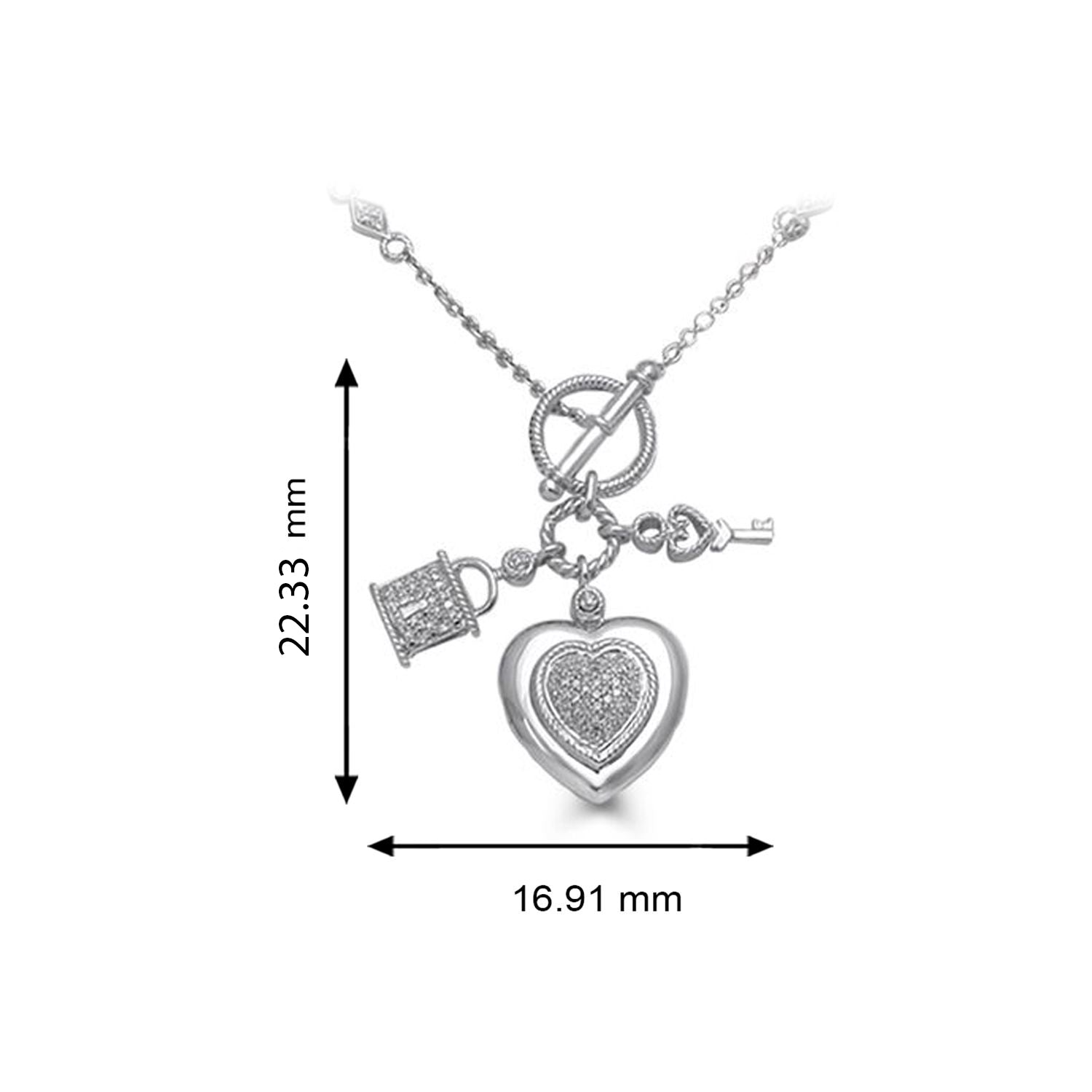 Sold at Auction: A 'TIFFANY & CO' STERLING SILVER HEART TAG TOGGLE NECKLACE,  together with matching bracelet. Weight (all in) 96.0g.