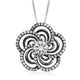 Load image into Gallery viewer, Jewelili Sterling Silver With Created White Sapphire Pendant Necklace
