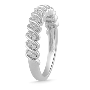 Jewelili Sterling Silver with 1/6 CTTW Natura