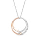 Load image into Gallery viewer, Jewelili Sterling Silver With 1/6 CTTW Diamonds Pendant Necklace
