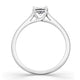 Load image into Gallery viewer, Jewelili Solitaire Ring with Natural White Diamond in 10K White Gold 1/5 CTTW View 3
