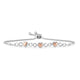 Load image into Gallery viewer, Jewelili Infinity and Heart Shape Bolo Bracelet in 10K Rose Gold over Sterling Silver with Natural White Round Diamonds View 1
