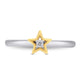 Load image into Gallery viewer, Enchanted Disney Fine Jewelry 10K White Gold and Yellow Gold Diamond Accent Tinker Bell Fashion Ring
