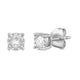Load image into Gallery viewer, Jewelili Stud Earrings with Natural White Round Shape Diamonds in 10K White Gold with 1/4 CTTW

