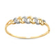 Load image into Gallery viewer, Jewelili Bangle Bracelet with Natural White Diamonds in Yellow Gold over Brass View 2
