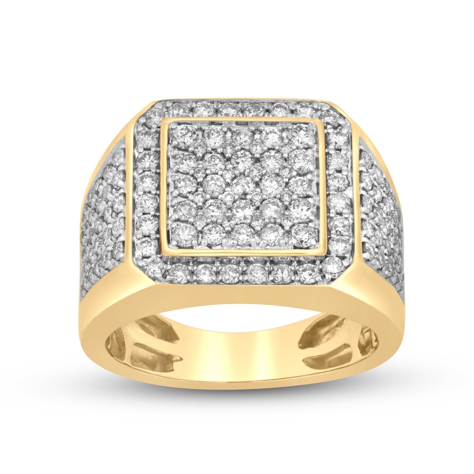 Vai Ra - Gold and Moissanite Diamond Men Ring