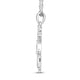 Load image into Gallery viewer, Jewelili Charming Moment Baby Boy Pendant Necklace with Natural White Round Diamonds in Sterling Silver 1/10 CTTW View 1
