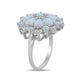 Load image into Gallery viewer, Jewelili Cocktail Ring with Diamonds and Created Opal in Sterling Silver View 4
