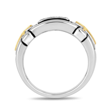 Jewelili 14K Yellow Gold over Sterling Silver